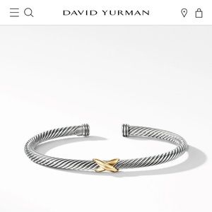 David Yurman X Station Bracelet with Yellow Gold